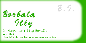 borbala illy business card